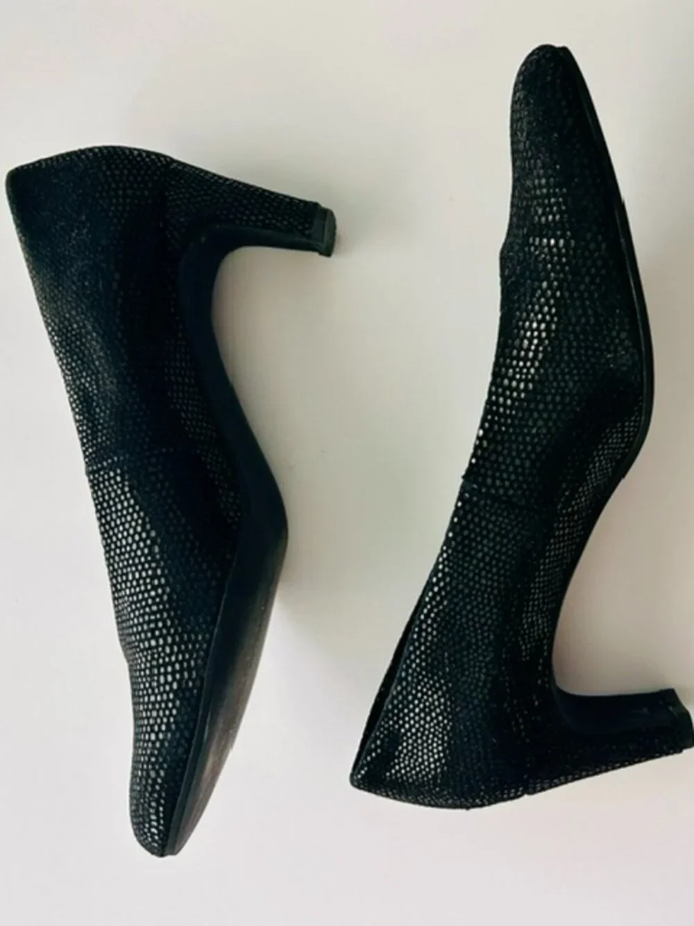 Vaneli Women's Dune Black Suede Heeled Shoes, Size 8M